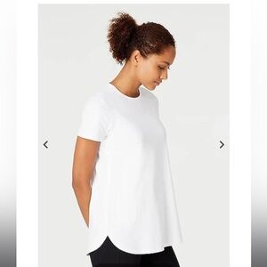 J.jill fit progress shirttail tee